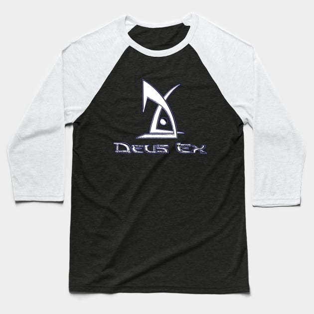 Deus Ex Logo Baseball T-Shirt by xartt